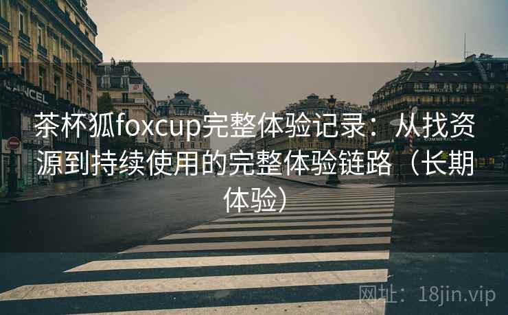 茶杯狐foxcup完整体验记录：从找资源到持续使用的完整体验链路（长期体验）