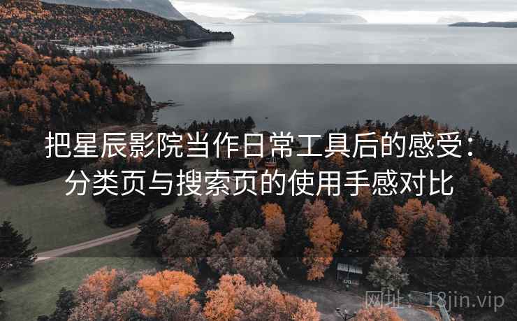 把星辰影院当作日常工具后的感受：分类页与搜索页的使用手感对比